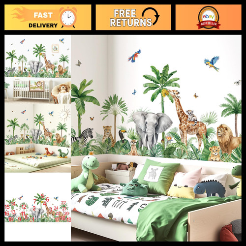 Safari animals jungle wall - safari,