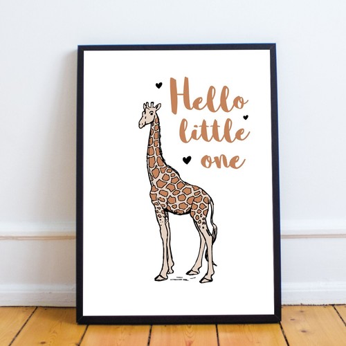 Safari animal nursery prints - nursery,