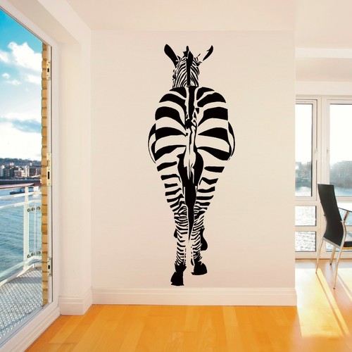 Zebra rear wall - rear, art