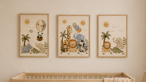 Safari nursery wall - safari,