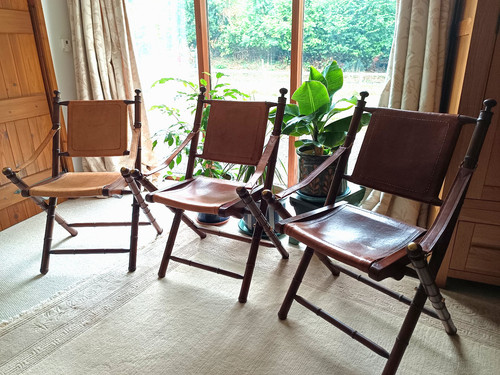 Teak leather folding - &,