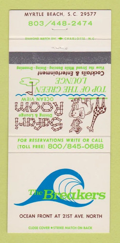 Matchbook cover the breakers - cover,