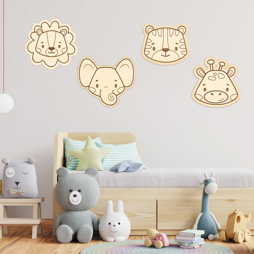 Cute safari wooden wall - cute,