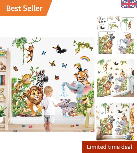 Vibrant jungle animals wall - vibrant,