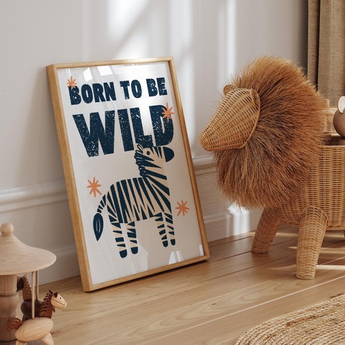 Born wild zebra - be,