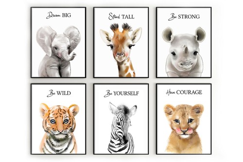 Safari nursery prints - ,,